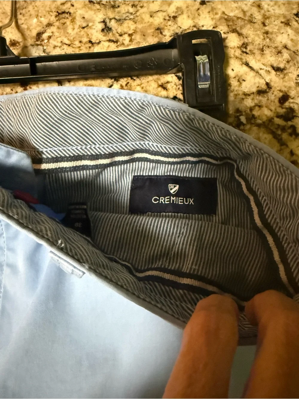 Daniel Cremieux Light Blue Cotton Chino Shorts